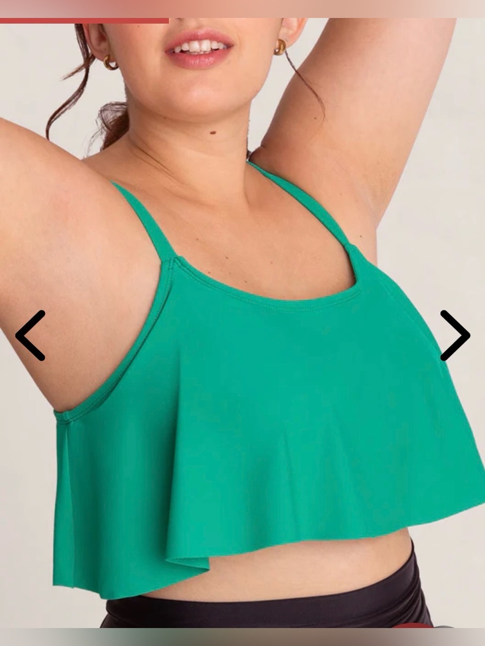 Flowy Ruffle Swim Bikini Top